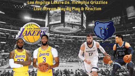 lakers vs grizzlies game 2 live
